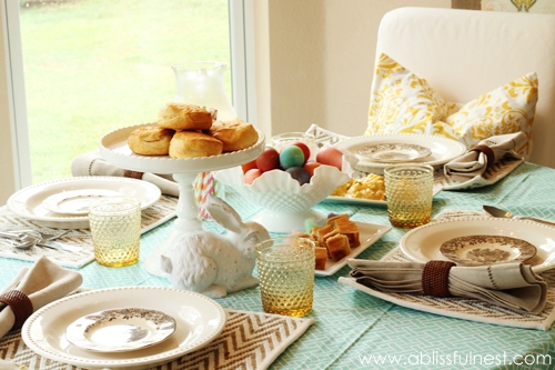 Spring Table Setting Ideas - A Blissful Nest