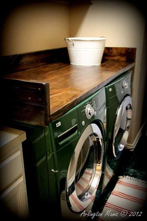 DIY Wood Laundry Shelf 25 Laundry Room Organization Ideas via A Blissful Nest