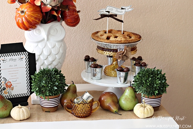 Thanksgiving Table Ideas by A Blissful Nest 