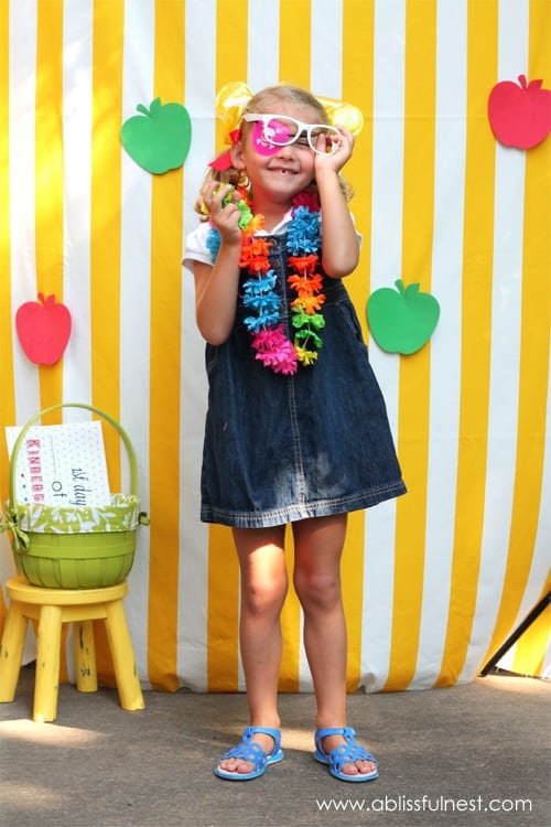 Tips for taking first day of school photos. #ABlissfulNest