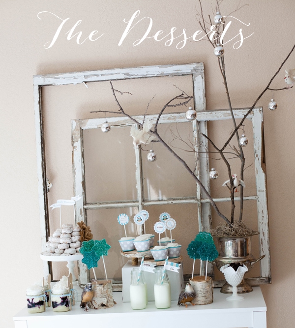 Winter Wonderland Party – The Dessert Table