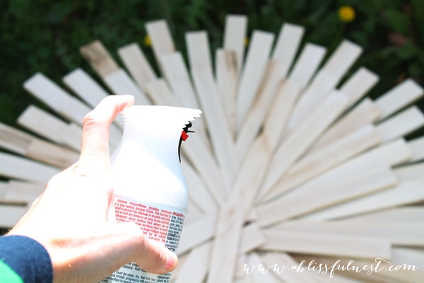 DIY Sunburst Mirror by A Blissful Nest 