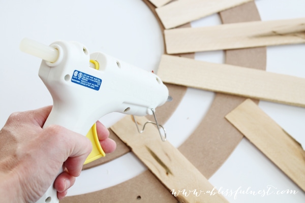 DIY Sunburst Mirror by A Blissful Nest 