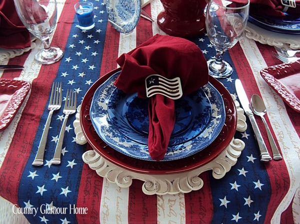 A vintage patriotic tablescape