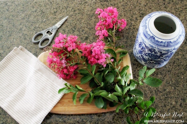 Tree Branch Flower Arrangement by A Blissful Nest 