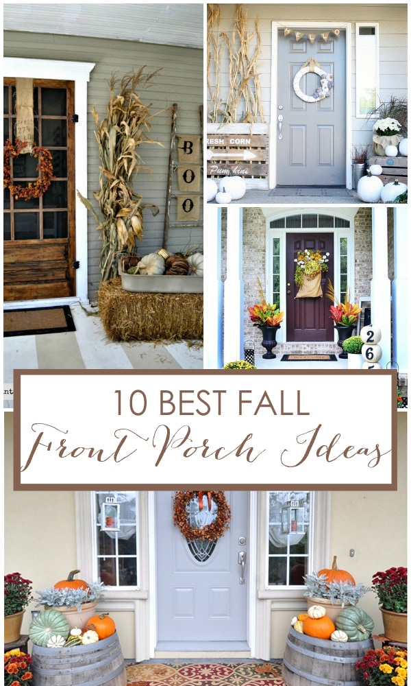 10 Fall Front Porch Ideas by A Blissful Nest