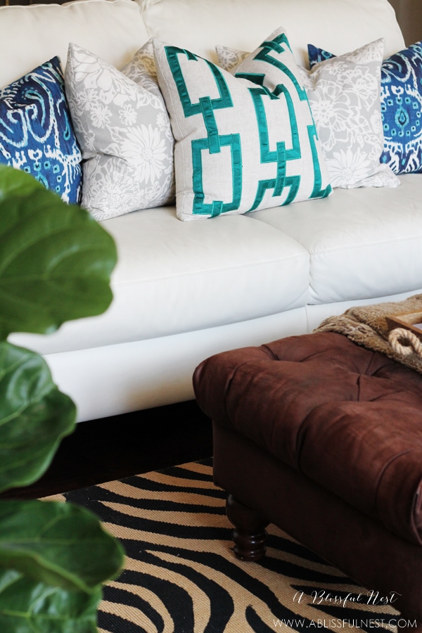 How To Style Throw Pillows, A Blissful Nest