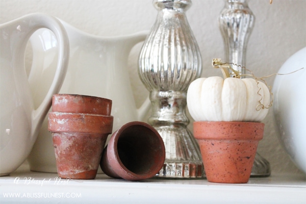 Fall Mantel Decor by A Blissful Nest