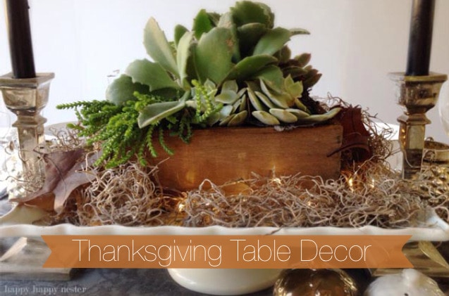 Thanksgiving Table Setting Ideas Using Succulents