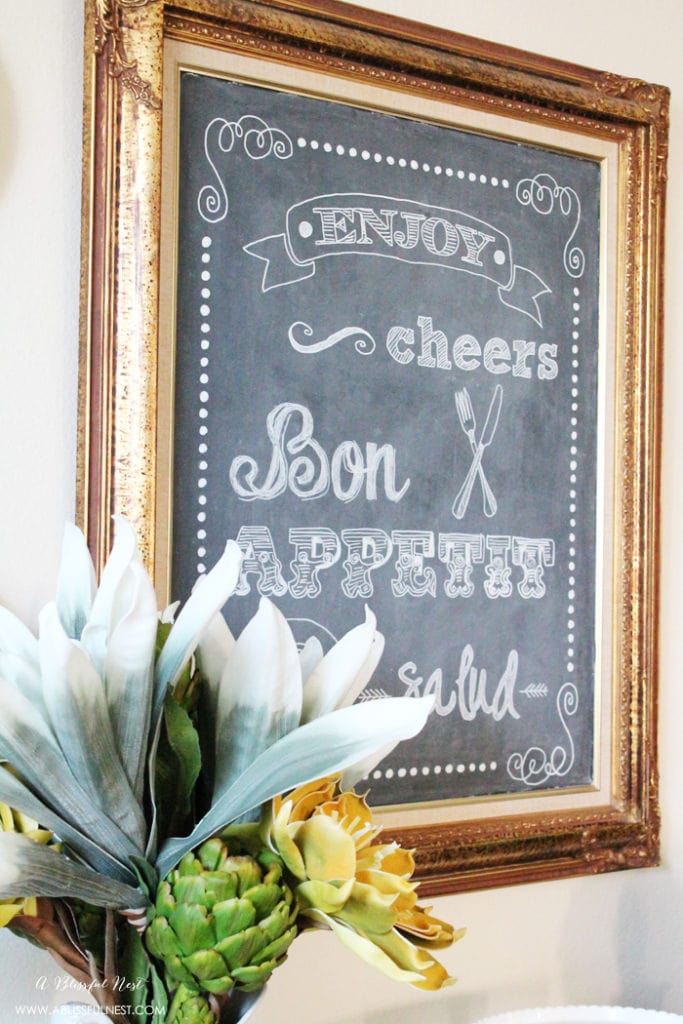 DIY Chalkboard Art Tutorial &amp; Free Printable