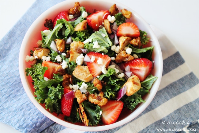 Strawberry-Kale-Salad-A-Blissful-Nest 