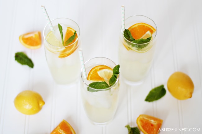 Orange Lemonade Punch Recipe by A Blissful Nest 