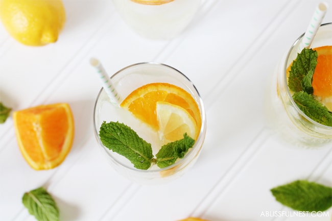 Orange Lemonade Punch Recipe by A Blissful Nest 