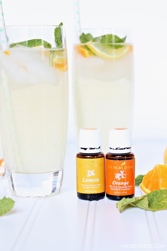 Orange Lemonade Punch Recipe with Essential Oils 