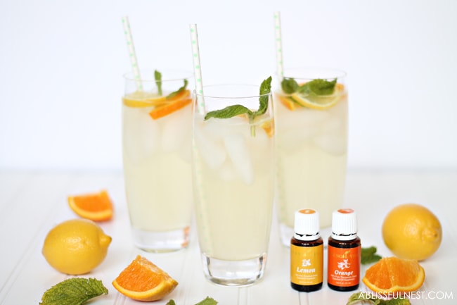 Orange Lemonade Punch Recipe with Essential Oils 