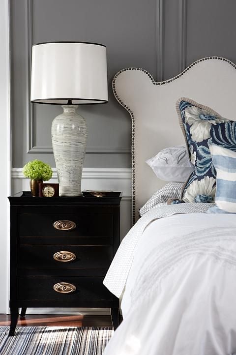 Add wainscoting behind a bed 