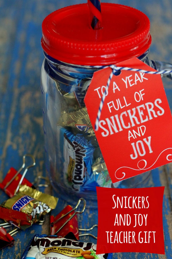 Snickers and Joy Teacher Gift
