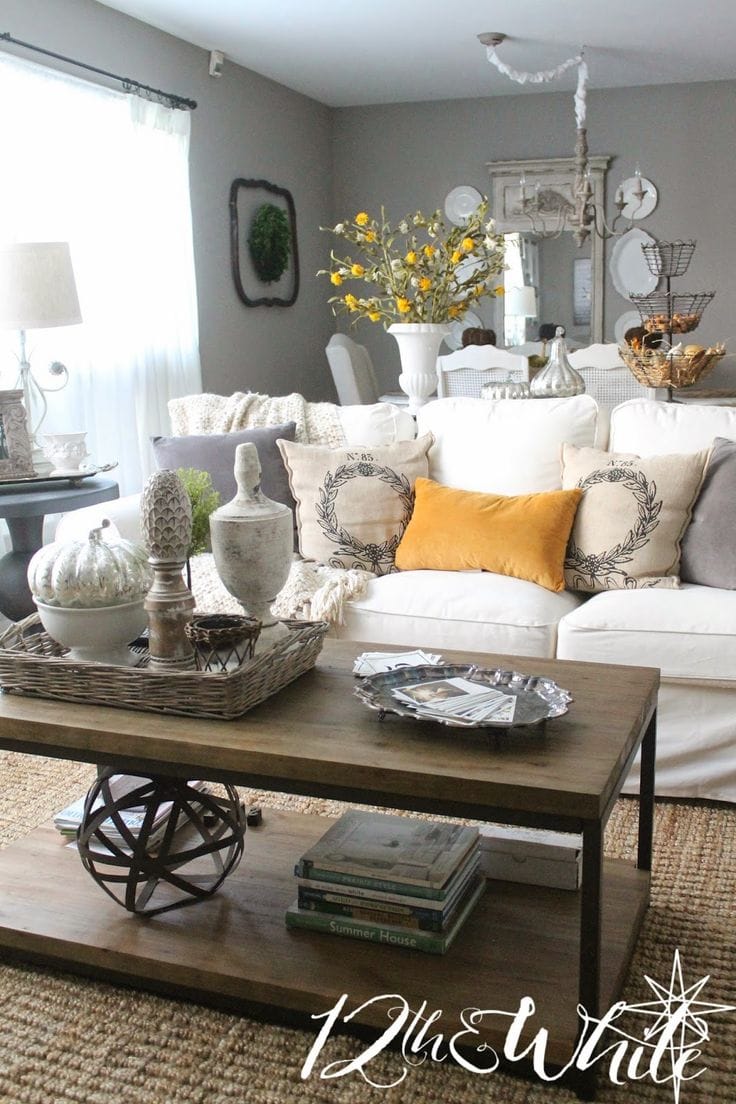 Fall Pillow Styling Ideas Via A Blissful Nest