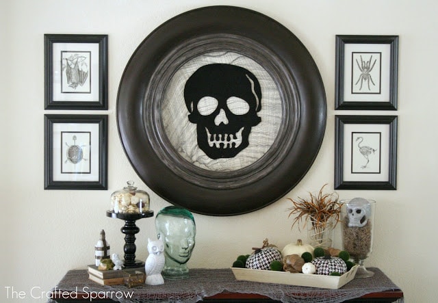 The Crafted Sparrow Halloween Mantel