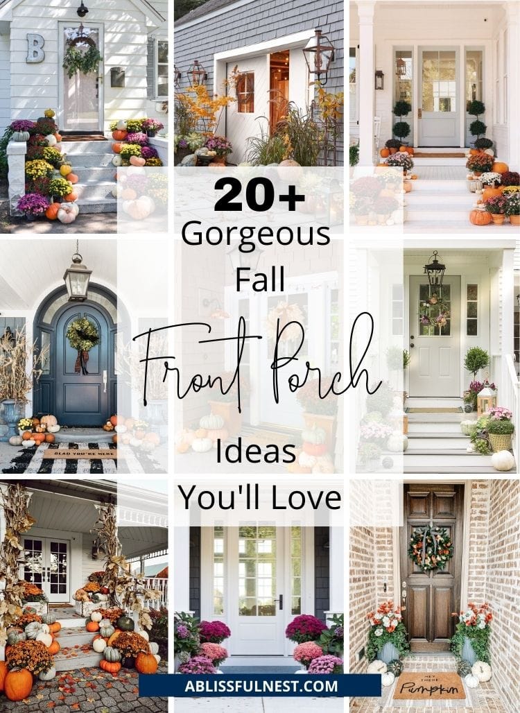 25 Fall Front Porch Ideas You Have To See! | A Blissful Nest