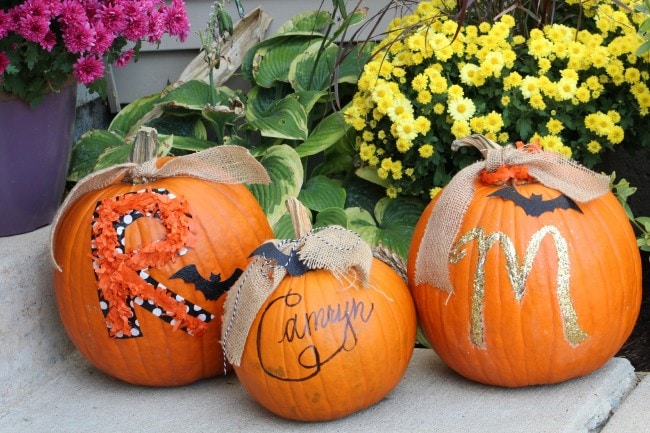 No Carve Pumpkin Ideas by Ellery Designs