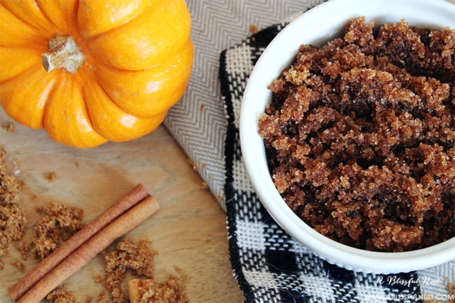 Pumpkin Spice Sugar Scrub by A Blissful Nest