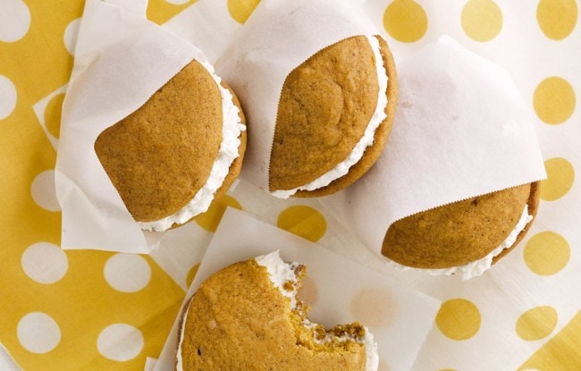 Pumpkin Woopie Pies with Maple Marshmallow Cream Filling