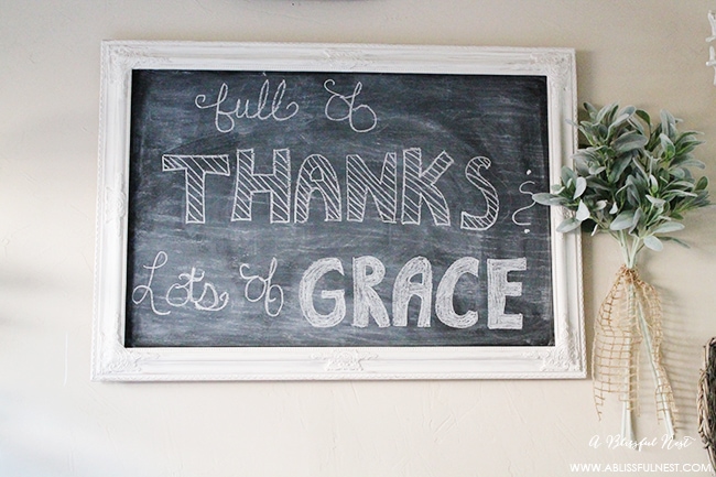 A beautiful reminder to give thanks and have lots of grace!