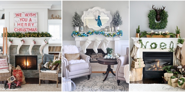 20 Amazing Christmas Mantel Decorating Ideas