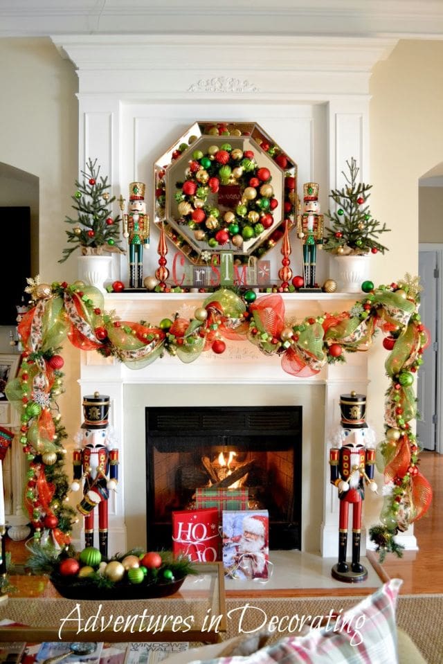 20 Festive Christmas Mantel Decorating Ideas | A Blissful Nest