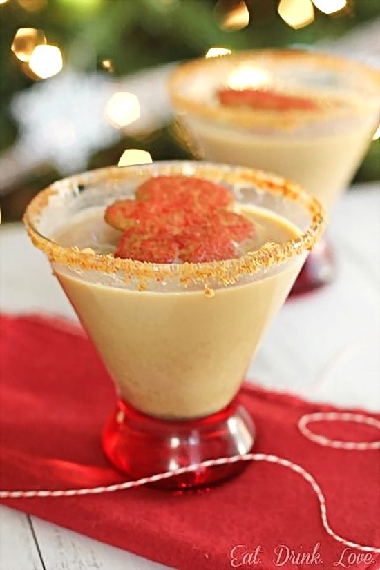 Gingerbread Martini Holiday Cocktail