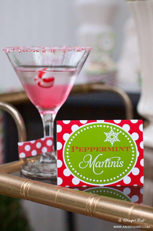 A delicious Chocolate peppermint martini recipe perfect for the holidays and Christmas parties!