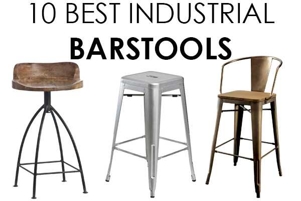 Vintage Industrial Barstools - 10 BEST for Farmhouse Style (600 x 400 Pixel)