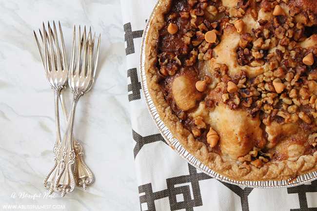Butterscotch Apple Pumpkin Pie Recipe by A Blissful Nest 005