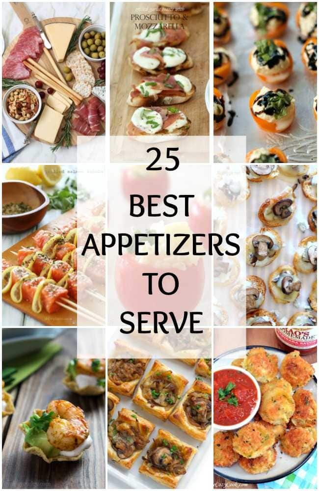 The 25 best appetizers to serve at your next party are mouth watering! See more on https://ablissfulnest.com/