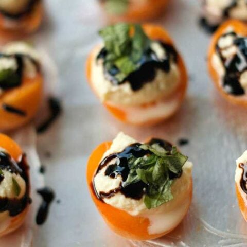 Image for Apricot Ricotta Honey-Basil Bites