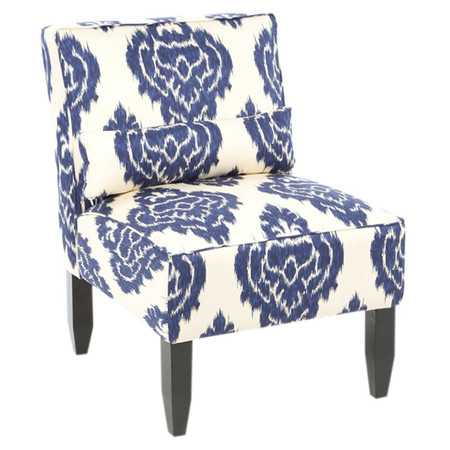 Adore the pattern on this accent chair! 25 of the best affordable accent chairs on ablissfulnest.com