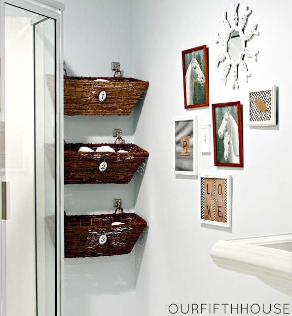 Wicker Basket Vertical Storage by Our Fifth House