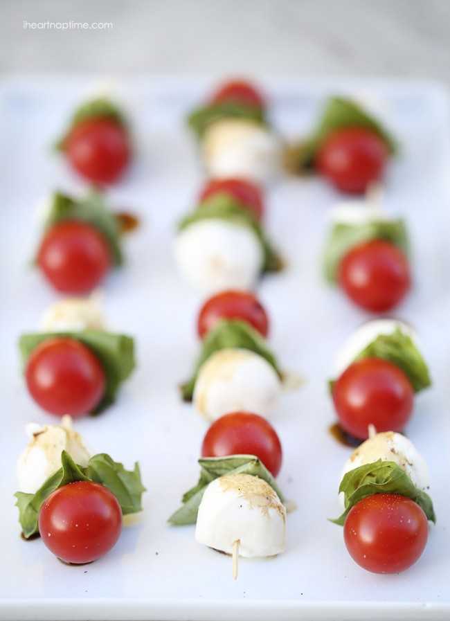 Caprese Kabobs, 25 Best Appetizers to Serve 