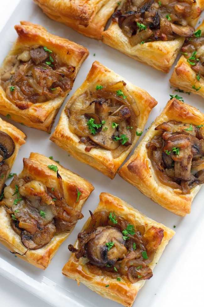 Gruyere Mushroom Caramelized Onion Bites, 25 Best Appetizers to Serve