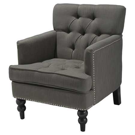 Adore the tufting on this accent chair! 25 of the best affordable accent chairs on ablissfulnest.com