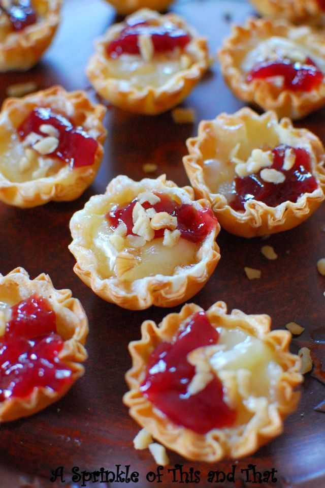 Raspberry Brie Tartlets, 25 Best Appetizers to Serve 