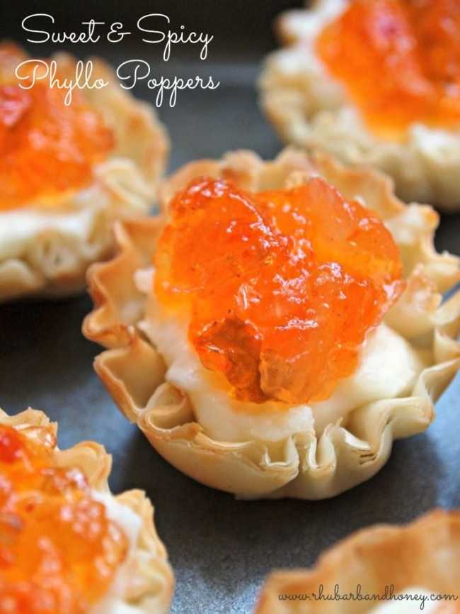 Sweet and Spicy Phyllo Poppers, 25 Best Appetizers to Serve