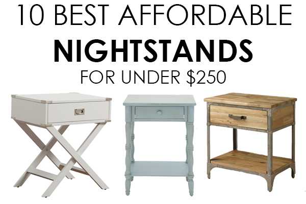 We've got 10 of the best affordable nightstands for you to choose from! If you are looking for the perfect nightstand for your bedroom or even a small side table, we have you covered on ablissfulnest.com