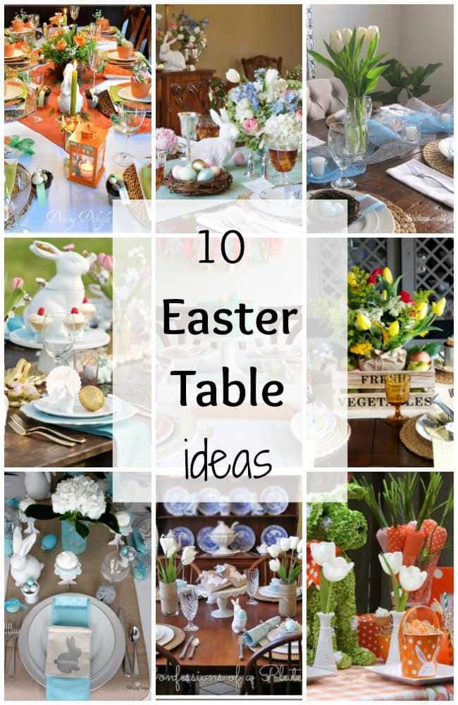 10 Easter Table Ideas via A Blissful Nest