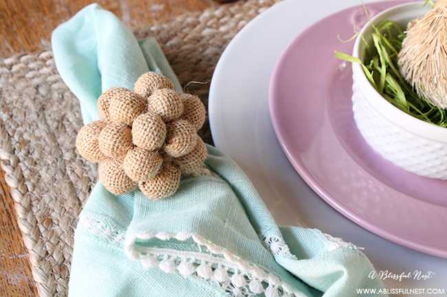 Easter Table Decor by A Blissful Nest