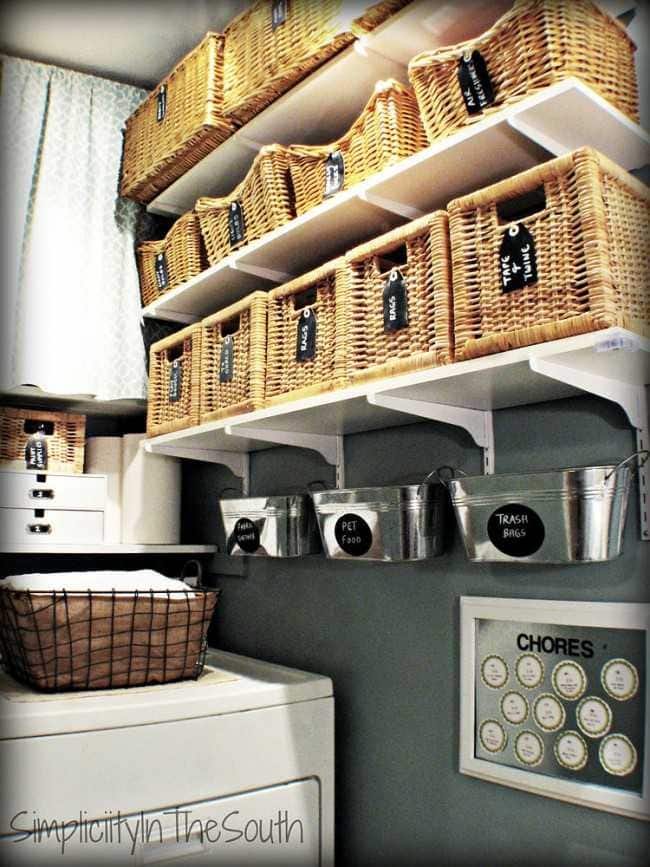 shelving to use to declutter your house