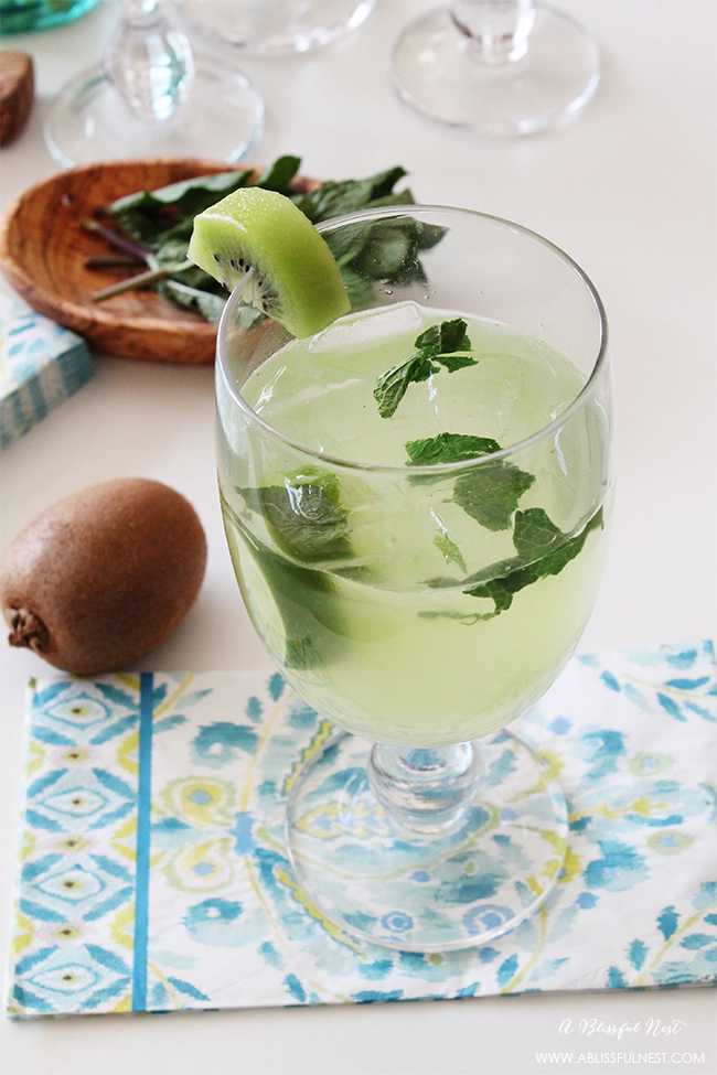 This delicious and refreshing cocktail recipe is perfect for your next gathering with friends. Entertain with this Vodka Kiwi Sour Cocktail Recipe for a unique twist for your dinner party. Recipe details on ablissfulnest.com