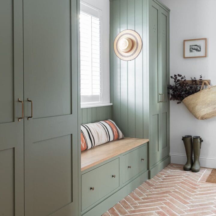 Image for Green Mudroom Cabinets