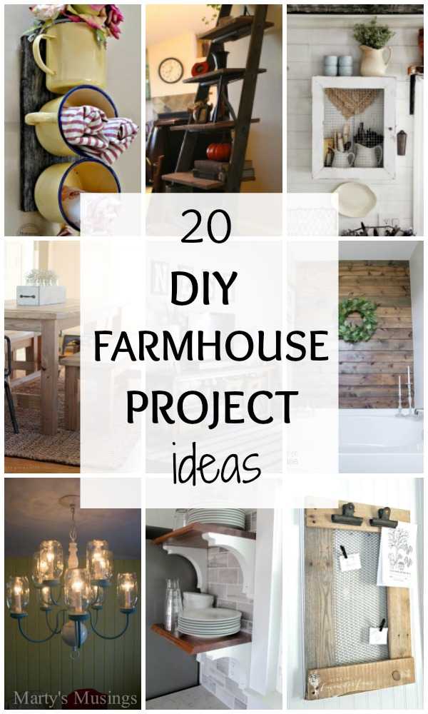 Love farmhouse style?? Then we have THE BEST Farmhouse DIY Tutorials for you! 20 DIY Farmhouse Project Ideas via A Blissful Nest. http//:ablissfulnest.com